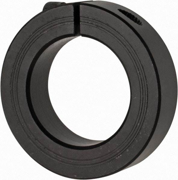 Climax Metal Products - 35mm Bore, Steel, One Piece Clamp Collar - 2-1/4" Outside Diam - Apex Tool & Supply