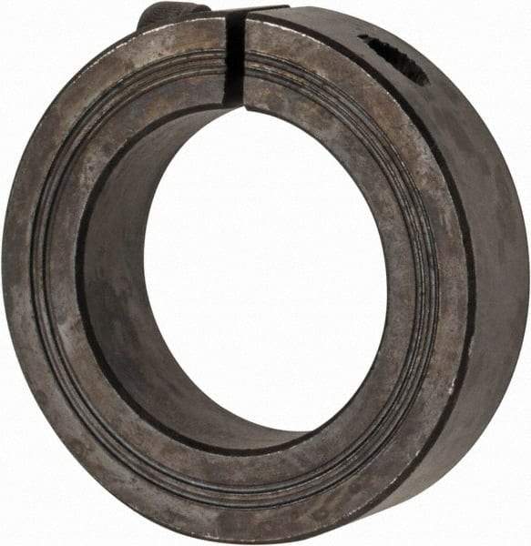 Climax Metal Products - 36mm Bore, Steel, One Piece Clamp Collar - 2-1/4" Outside Diam - Apex Tool & Supply