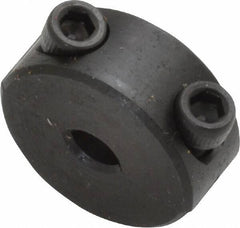 Climax Metal Products - 3/16" Bore, Steel, Two Piece Shaft Collar - 11/16" Outside Diam, 5/16" Wide - Apex Tool & Supply
