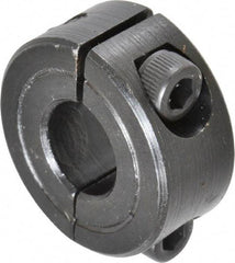Climax Metal Products - 3/8" Bore, Steel, Two Piece Shaft Collar - 7/8" Outside Diam, 3/8" Wide - Apex Tool & Supply