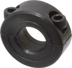 Climax Metal Products - 7/16" Bore, Steel, Two Piece Shaft Collar - 15/16" Outside Diam, 3/8" Wide - Apex Tool & Supply