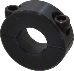 Climax Metal Products - 1/2" Bore, Steel, Two Piece Shaft Collar - 1-1/8" Outside Diam, 13/32" Wide - Apex Tool & Supply
