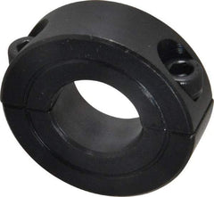 Climax Metal Products - 11/16" Bore, Steel, Two Piece Two Piece Split Shaft Collar - 1-1/2" Outside Diam, 1/2" Wide - Apex Tool & Supply