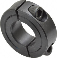 Climax Metal Products - 3/4" Bore, Steel, Two Piece Shaft Collar - 1-1/2" Outside Diam, 1/2" Wide - Apex Tool & Supply