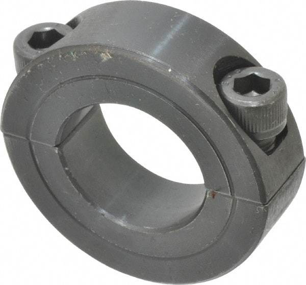 Climax Metal Products - 7/8" Bore, Steel, Two Piece Shaft Collar - 1-5/8" Outside Diam, 1/2" Wide - Apex Tool & Supply