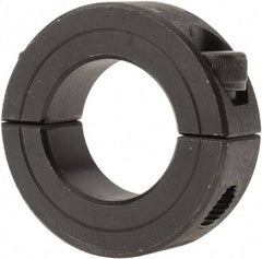 Climax Metal Products - 1" Bore, Steel, Two Piece Shaft Collar - 1-3/4" Outside Diam, 1/2" Wide - Apex Tool & Supply