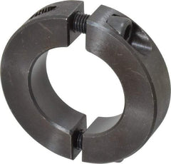 Climax Metal Products - 1-3/16" Bore, Steel, Two Piece Shaft Collar - 2-1/16" Outside Diam, 1/2" Wide - Apex Tool & Supply
