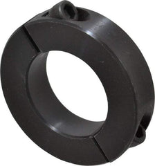 Climax Metal Products - 1-5/16" Bore, Steel, Two Piece Two Piece Split Shaft Collar - 2-1/4" Outside Diam, 9/16" Wide - Apex Tool & Supply