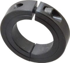 Climax Metal Products - 1-1/2" Bore, Steel, Two Piece Shaft Collar - 2-3/8" Outside Diam, 9/16" Wide - Apex Tool & Supply