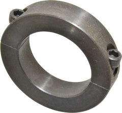 Climax Metal Products - 2-1/8" Bore, Steel, Two Piece Two Piece Split Shaft Collar - 3-1/4" Outside Diam, 3/4" Wide - Apex Tool & Supply