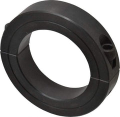 Climax Metal Products - 2-5/16" Bore, Steel, Two Piece Two Piece Split Shaft Collar - 3-1/2" Outside Diam, 3/4" Wide - Apex Tool & Supply
