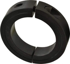 Climax Metal Products - 2-3/8" Bore, Steel, Two Piece Two Piece Split Shaft Collar - 3-1/2" Outside Diam, 3/4" Wide - Apex Tool & Supply