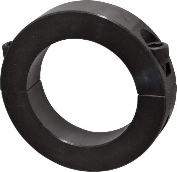 Climax Metal Products - 2-1/2" Bore, Steel, Two Piece Shaft Collar - 3-3/4" Outside Diam, 7/8" Wide - Apex Tool & Supply