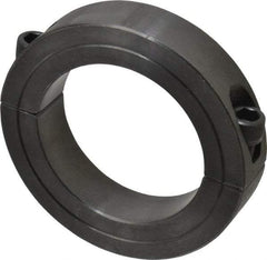 Climax Metal Products - 2-5/8" Bore, Steel, Two Piece Two Piece Split Shaft Collar - 3-7/8" Outside Diam, 7/8" Wide - Apex Tool & Supply