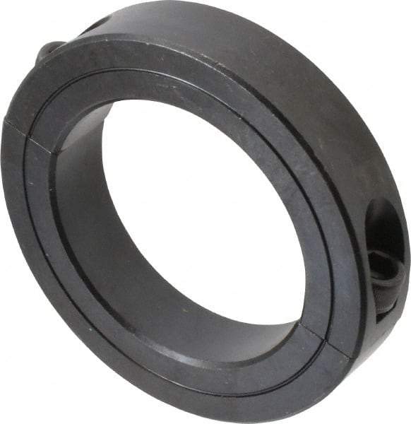 Climax Metal Products - 2-7/8" Bore, Steel, Two Piece Two Piece Split Shaft Collar - 4-1/4" Outside Diam, 7/8" Wide - Apex Tool & Supply