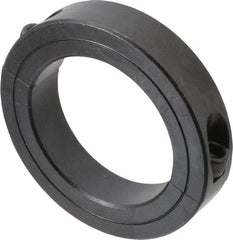 Climax Metal Products - 2-7/8" Bore, Steel, Two Piece Two Piece Split Shaft Collar - 4-1/4" Outside Diam, 7/8" Wide - Apex Tool & Supply