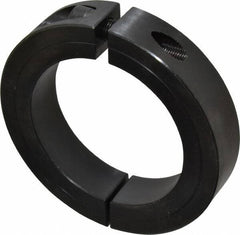 Climax Metal Products - 2-15/16" Bore, Steel, Two Piece Shaft Collar - 4-1/4" Outside Diam, 7/8" Wide - Apex Tool & Supply