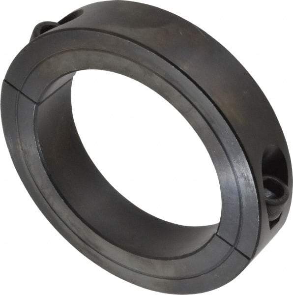 Climax Metal Products - 3" Bore, Steel, Two Piece Shaft Collar - 4-1/4" Outside Diam, 7/8" Wide - Apex Tool & Supply