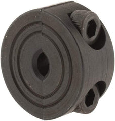 Climax Metal Products - 4mm Bore, Steel, Two Piece Shaft Collar - 11/16" Outside Diam - Apex Tool & Supply