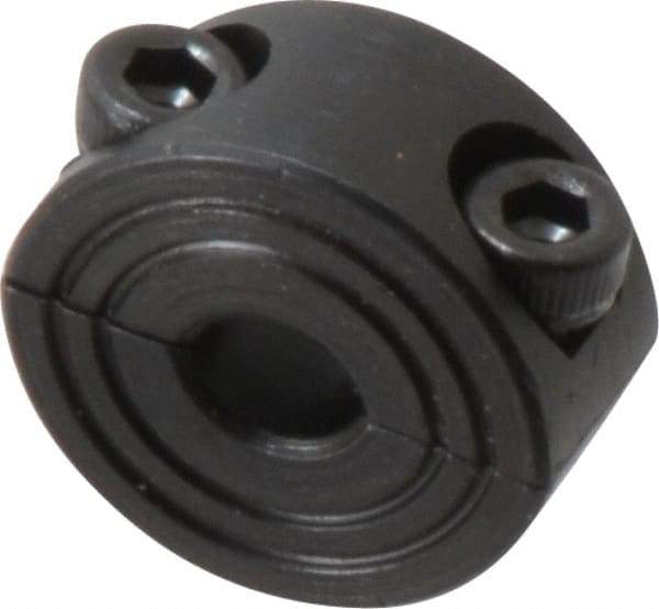 Climax Metal Products - 6mm Bore, Steel, Two Piece Shaft Collar - 3/4" Outside Diam - Apex Tool & Supply
