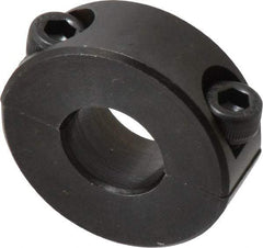 Climax Metal Products - 15mm Bore, Steel, Two Piece Shaft Collar - 1-3/8" Outside Diam - Apex Tool & Supply
