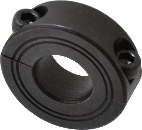 Climax Metal Products - 17mm Bore, Steel, Two Piece Shaft Collar - 1-1/2" Outside Diam - Apex Tool & Supply