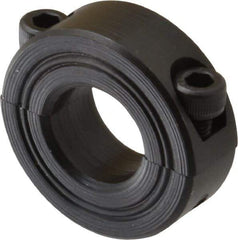 Climax Metal Products - 18mm Bore, Steel, Two Piece Shaft Collar - 1-1/2" Outside Diam - Apex Tool & Supply