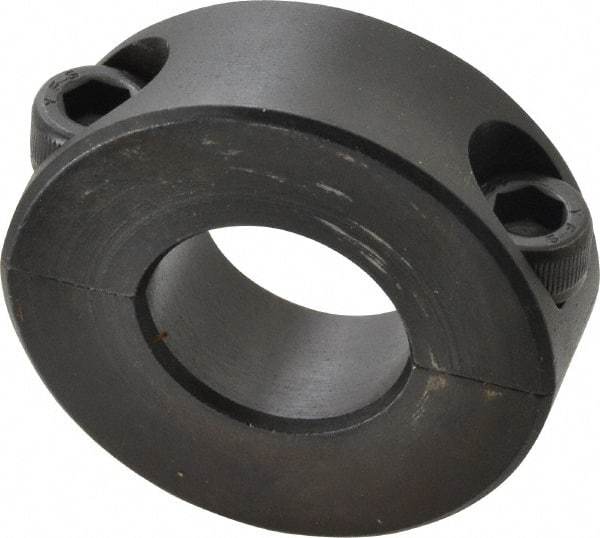 Climax Metal Products - 21mm Bore, Steel, Two Piece Shaft Collar - 1-3/4" Outside Diam - Apex Tool & Supply