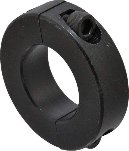 Climax Metal Products - 30mm Bore, Steel, Two Piece Shaft Collar - 2-1/8" Outside Diam - Apex Tool & Supply