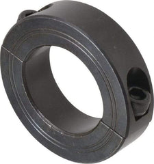 Climax Metal Products - 34mm Bore, Steel, Two Piece Shaft Collar - 2-1/4" Outside Diam - Apex Tool & Supply