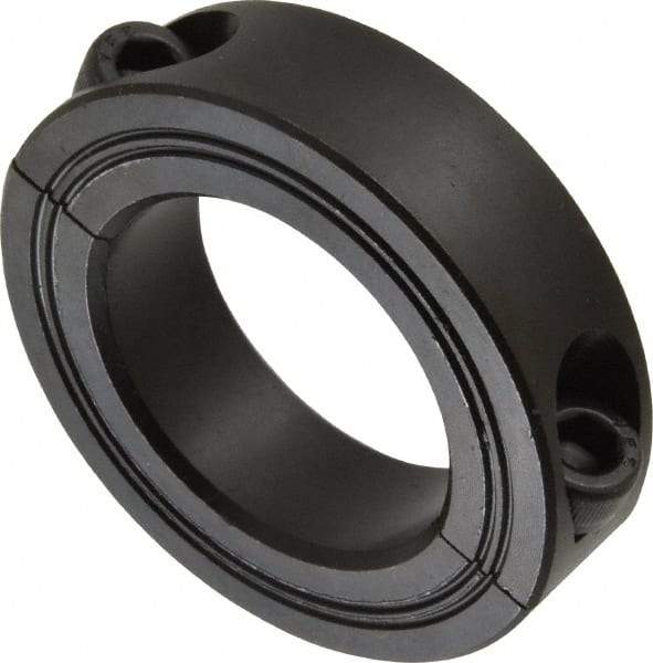 Climax Metal Products - 35mm Bore, Steel, Two Piece Shaft Collar - 2-1/4" Outside Diam - Apex Tool & Supply