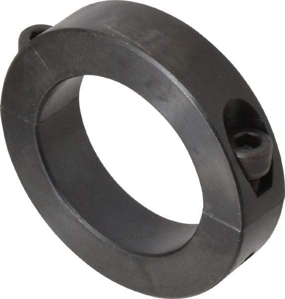 Climax Metal Products - 55mm Bore, Steel, Two Piece Shaft Collar - 3-1/4" Outside Diam - Apex Tool & Supply
