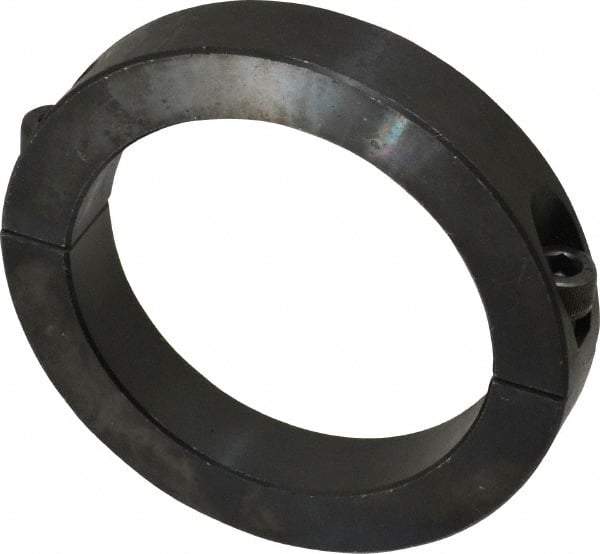 Climax Metal Products - 80mm Bore, Steel, Two Piece Shaft Collar - 4-1/4" Outside Diam - Apex Tool & Supply