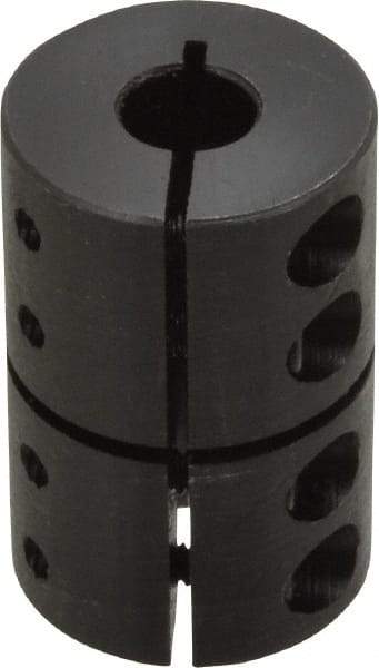 Climax Metal Products - 3/8" Inside x 1-1/16" Outside Diam, Rigid Coupling without Keyway - 1-5/8" Long - Apex Tool & Supply