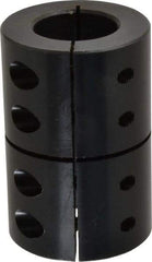 Climax Metal Products - 1-1/4" Inside x 2-1/4" Outside Diam, Rigid Coupling without Keyway - 3-3/8" Long - Apex Tool & Supply