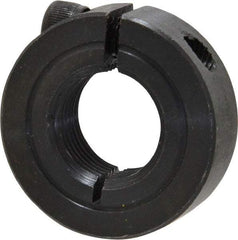 Climax Metal Products - 3/4-16 Thread, Steel, One Piece Threaded Shaft Collar - 1-1/2" Outside Diam, 1/2" Wide - Apex Tool & Supply