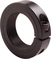 Climax Metal Products - 1-3/4-16 Thread, Steel, One Piece Threaded Shaft Collar - 2-3/4" Outside Diam, 11/16" Wide - Apex Tool & Supply