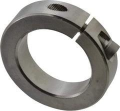 Climax Metal Products - 2" Bore, Stainless Steel, One Piece Clamp Collar - 3" Outside Diam, 11/16" Wide - Apex Tool & Supply