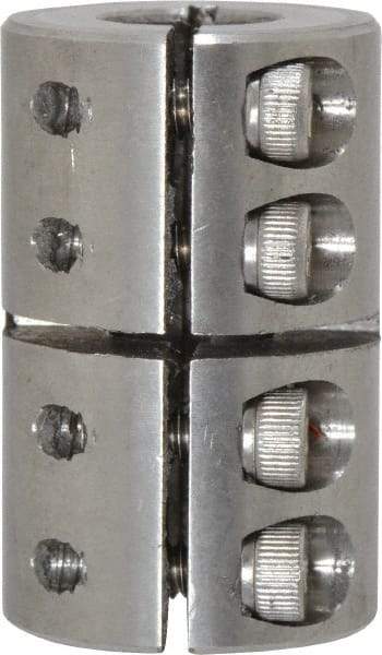 Climax Metal Products - 3/8" Inside x 7/8" Outside Diam, One Piece Split Clamping Collar - 1-3/8" Long - Apex Tool & Supply