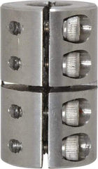 Climax Metal Products - 3/8" Inside x 7/8" Outside Diam, One Piece Split Clamping Collar - 1-3/8" Long - Apex Tool & Supply