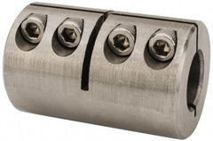 Climax Metal Products - 5/8" Inside x 1-5/16" Outside Diam, One Piece Split Clamping Collar - 2" Long - Apex Tool & Supply