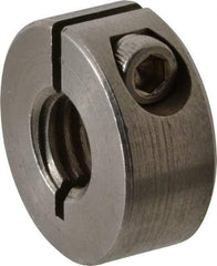 Climax Metal Products - 3/8-16 Thread, Stainless Steel, One Piece Threaded Shaft Collar - 7/8" Outside Diam, 3/8" Wide - Apex Tool & Supply