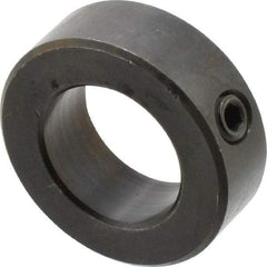 Climax Metal Products - 1-3/16" Bore, Steel, Set Screw Shaft Collar - 2" Outside Diam, 11/16" Wide - Apex Tool & Supply