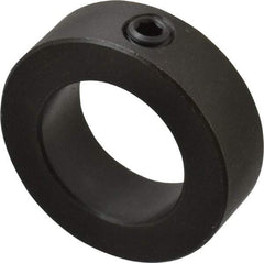 Climax Metal Products - 1-5/16" Bore, Steel, Set Screw Shaft Collar - 2-1/8" Outside Diam, 11/16" Wide - Apex Tool & Supply