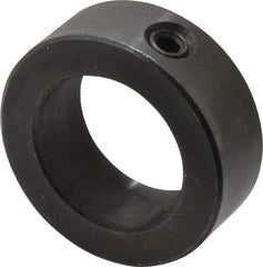 Climax Metal Products - 1-3/8" Bore, Steel, Set Screw Shaft Collar - 2-1/8" Outside Diam, 3/4" Wide - Apex Tool & Supply