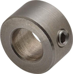 Climax Metal Products - 12mm Bore, Stainless Steel, Set Screw Shaft Collar - 7/8" Outside Diam - Apex Tool & Supply