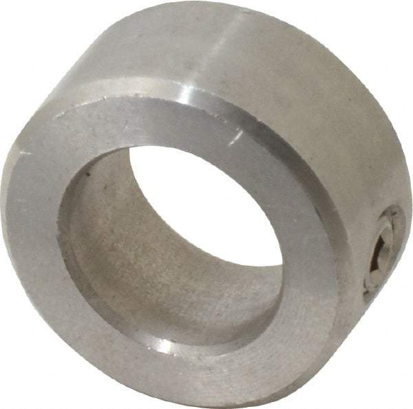 Climax Metal Products - 15mm Bore, Stainless Steel, Set Screw Shaft Collar - 1" Outside Diam - Apex Tool & Supply