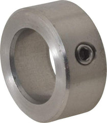 Climax Metal Products - 20mm Bore, Stainless Steel, Set Screw Shaft Collar - 1-1/4" Outside Diam - Apex Tool & Supply