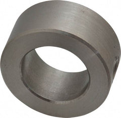 Climax Metal Products - 3/4" Bore, Stainless Steel, Set Screw Shaft Collar - 1-1/4" Outside Diam, 9/16" Wide - Apex Tool & Supply