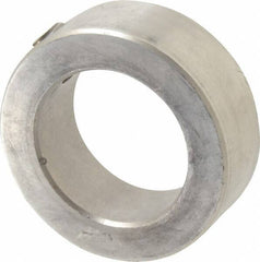 Climax Metal Products - 1-1/8" Bore, Stainless Steel, Set Screw Shaft Collar - 1-3/4" Outside Diam, 5/8" Wide - Apex Tool & Supply